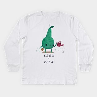 grow a pear Kids Long Sleeve T-Shirt